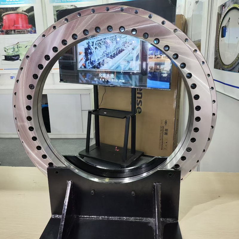 Large turntable slewing bearings